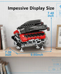 Working V12 Engine Model Kit For Adults A Fully Functional Mechanical Desk Model With Realistic Pistons And Crankshaft Motion A Cool Hands On Buildable Engine Toy For Car Enthusiasts And Education Gift 9.65-inch display size