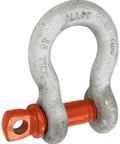 Alloy Anchor Shackle With Galvanized Screw Pin Seven Ton Working Load Limit Three Quarter Inch Size Built Tough Heavy Duty Rigging Hardware