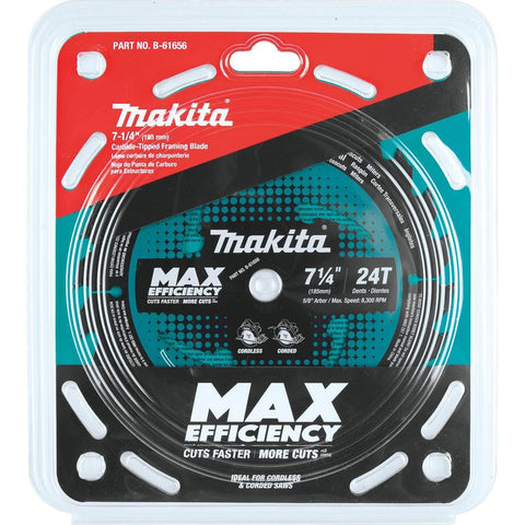 Packaging of Heavy-Duty Framing Circular Saw Blade, 7-1/4 Inch, 24 Tooth Carbide Tipped, Ultra-Thin Kerf For Less Tool Load, ATAFR Tips.