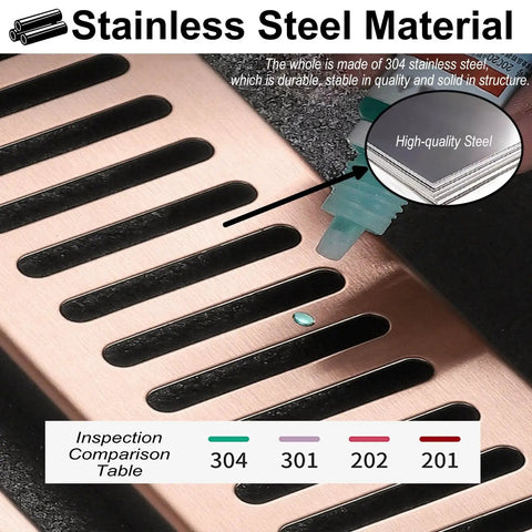 DIY Friendly Customizable Stainless Steel Linear Drain System For Driveways Pools And Lawns Slender Trench Drain