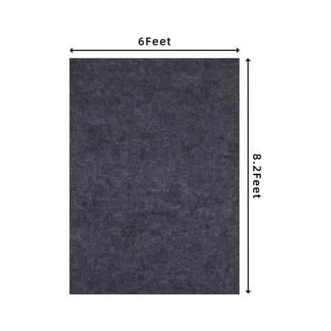8.2x6 Ft Outdoor Storage Shed Floor Mat Waterproof Dustproof Anti Slip Carport Mat And Patio Furniture Floor Protector mat
