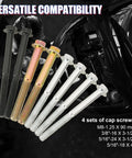 Assorted cap screws for All In One Car Steering Wheel Puller Kit With Lock Plate Remover And Compressor Removal Set