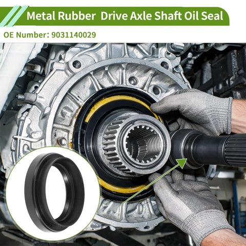 Toyota Drive Axle Shaft Oil Seal Differential Carrier Seal Premium Durable Replacement DIY Friendly for Avalon 3.5L V6 and Camry 2.5L L4 2010 2017 Electric or Gas 2015 2017 3.0L V6 2006 3.3L V6 2006 3.5L V6 2007 2017 metal rubber seal installed
