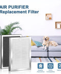 Two Pack 3-in-1 Replacement Filters For 25 Air Purifier Series S1 W1 B1 H13 True HEPA And Activated Carbon Captures 0.3 Micron