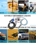 Heavy Duty 110V DEF Transfer Pump Kit For Drums And Totes Brings Ready To Roll Performance with compatible liquids and applicative visuals.
