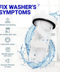 Washer Drain Pump Filter Replacement For GE Washing Machines, Easy Install Lint Debris Filtration, Fix Washer's Symptoms