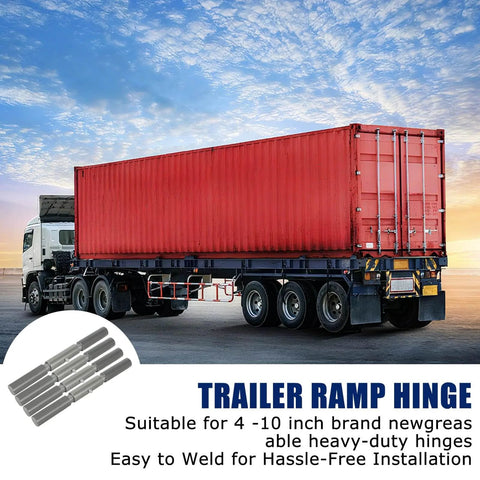 4-Piece Heavy-Duty Trailer Ramp Hinges, Weld-On Door Hinges For 4 To 10 Inch Heavy-Duty Doors, corrosion-resistant.