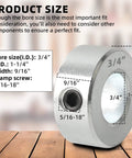 Four Pack Zinc Plated Carbon Steel Shaft Collar Set With Screw Style Bore Three Quarter Inch Bore One And Quarter Inch Outer Diameter
