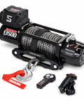 13500 Lb Beefy Electric Winch For Jeeps Trucks SUVs And Boats With 12V Power 80 Ft Synthetic Rope Waterproof Towing Winch Wireless And Wired Remote Heavy Duty Off Road Recovery, winch kit