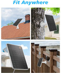 Plug And Play Sun Powered Solar Panel Charger For Pro 5S 4 3 Floodlight Ultra Ultra 2 Cameras Weatherproof IP65 6V 4.5W Panels on Roof, Tree, Fence