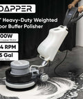 Heavy Duty Weighted Floor Buffer Polisher 1500W 154 RPM For Commercial Scrubbing And Polishing With Removable Weight System