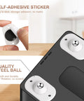 Close-up of 8 Pack Self Adhesive Appliance Casters Wheels showing installation on kitchen appliance with self-adhesive sticker and swivel balls
