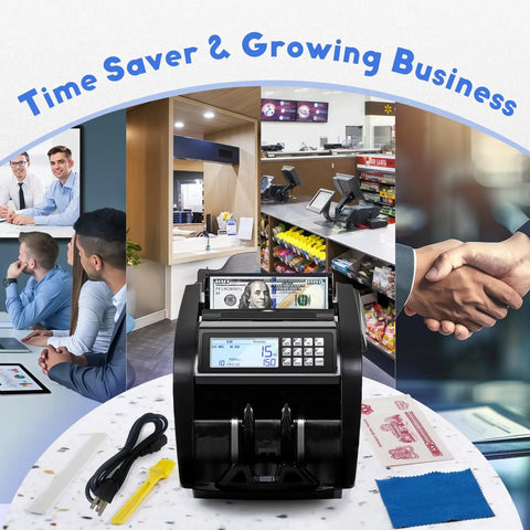 Fast Cash Counter Machine With Value Count And 4 Inch LED Display, UV IR MG MT DD counterfeit detection, office and retail use