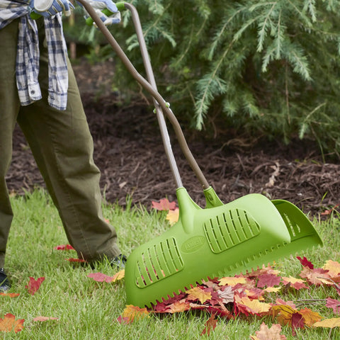 Leaf Grabber Rake With Long Handle And Cushioned Grip For Leaves Lawn Clippings Twigs And Yard Waste, easy debris grabbing