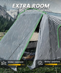 Roomy Family SUV Tent For 5 To 9 People With 8ft L X 10.6ft W x 7.2ft H Center Height, Waterproof And Windproof Car Camping Shelter in rain