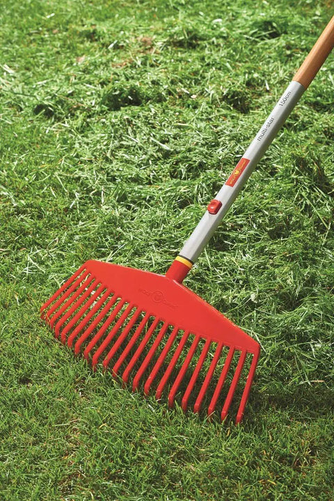 Multi Change Leaf Rake Head For Lawn Care Tools Red 46.5 X 6.5 X 4.2 Cm Durable Tool Head With Tough Tines For Debris Cleanup
