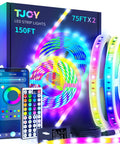 150ft Multi Color RGB LED Strip Lights With Bluetooth App Control And 44 Key Remote SMD5050 12V on colorful packaging