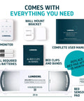 Wireless Early Alert Bed Alarm System for Seniors and Fall Prevention, No Wires, No Bedside Noise, Alerts Sent to Your Pager, Keeps Loved Ones Dignified While Boosting Nighttime Safety, 33 in bed sensor pad