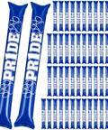 48 Pcs Thunder Sticks With Paw Print Design Inflatable Noise Makers For Parties, Blue cheering sticks displayed