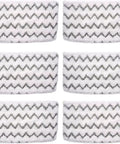 Six Pack Replacement Pads For Shark S1000 S1000A S1000WM S1200 And S2001 Steam Mop Models Including SteamSpot Dirt Grip Pads visible