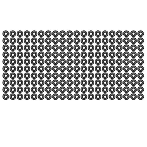 200 Pack Dial Plate Aluminum Alloy Round Scale Plates 0 To 100 For Potentiometers And Industrial Control Equipment, 40mm Outer Diameter, 10mm Inner Hole, 0.5mm Thick, RV24YN 20S WH118 Compatible; black round scale plates