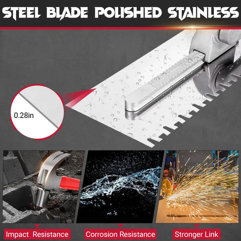 Pro Grade Versatile Tile Trowel Set With 6 Interchangeable Notched Blades And Quick Lock Handle, stainless steel focus, impact resistance, corrosion resistance, strong link.