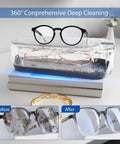 Pro Grade Ultrasonic Cleaner For Jewelry And Glasses With 48KHz Frequency 350ml Stainless Steel Tank Digital Touch Display