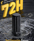 24 Piece M14x1.5 Lug Nuts Replacement For Silverado Suburban Traverse F150 Yukon Sierra 1500 XT5 XT6 Black undergoing rust test