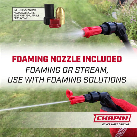 Your Go-To 4-Gallon ProSeries Backpack Sprayer With Foaming Adjustable Nozzle For Fertilizers, Herbicides And Pesticides