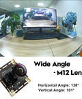 5MP USB Camera Module With 1944P 30Fps, Wide Angle M12 Fisheye Lens, IMX335 Sensor, Plug And Play UVC Webcam for desktops