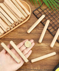 Heavy Duty 100 Count Half Inch By Four Inch Wooden Dowels Pins Fluted Dowel Rods Natural Burlywood Hardwood For Furniture Assembly Shelves Cabinets DIY Crafts And Woodworking Projects, 1/2 x 4 in