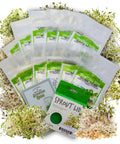 Organic Sprouting Seed Assortment Pack For Microgreens And Sprouts, 12 Pre-Measured Packs Featuring Broccoli, Alfalfa, Mung, And More, Non GMO Ready To Grow No Guesswork