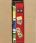 Total Kick Back Uno Card Game For Weekend Hangouts, Family Friendly Classic Party Deck in cardboard packaging.