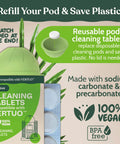 Nespresso Vertuo Cleaning And Descaling Kit For Eco Friendly Maintenance Includes Descaling Solution Bottle No Fuss Six Cleaning Tablets Reusable Pod Carbon Neutral Vertuoline Care Six Month Supply with packaging