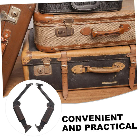 Storage Bins And Plastic Bins With Easy Install 2 Pack Lid Support Hinges For Cabinets And Chests Soft Close On Vintage Luggage