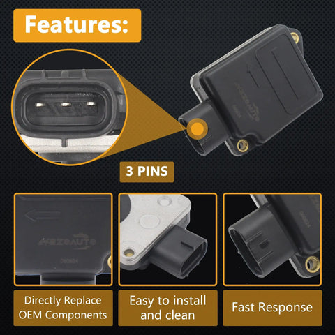 Features overview of Toyota Plug And Play Mass Air Flow Sensor MAF Meter Compatible With 4Runner 2.7L 1996 T100 2.7L 1994-1997 Tacoma 2.4L 1994-1997 And 2.7L 1995-1996 Replacement OE 22250-75010 2225075010 MAF0053