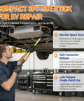 Beefy One Piece Insulated Rescue Hook Rated at 35 KV Solid Electrician Pole for EV and Hybrid Car Repair Road Ready Safety Gear Built Tough for Field Techs Everyday used for tight undercarriage access.