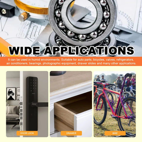 Close-up of steel ball bearings in a bearing race from a 330-piece, 16-size precision steel ball set