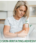 Hella Fast Halting Bleeding Gauze Wound Dressing Pads Designed To Seal Cuts Swiftly For Minor Scrapes And Stubborn Nosebleeds on arm