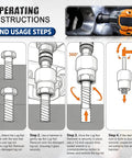 Ditch Those Stuck Bolts With This 19-Piece Bolt Nut Extractor Set For A Smooth 1/2-Inch And 3/8-Inch Drive Wheel Lock Removal Kit That Actually Gets the Job Done Right Without Breaking Your Tools Or Losing Your Mind On Tough Rust Jobs. operating instructions for chrome-moly lug nut remover