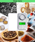 Pocket Milligram Scale With 50G Capacity And 0.001G Resolution Digital LCD Display For Jewelry Gems Coins Powder Medicine