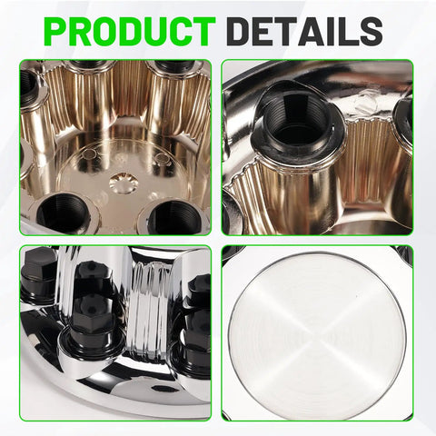 8 Lug Chrome Wheel Center Caps Set 4 Pieces For 1998-2013 Chevy Silverado GMC Sierra Suburban Tahoe Avalanche Yukon Rim Hub Covers Replacement 15039489 With Glossy Silver Finish Direct Fit Durable Alloy Chrome Look OEM Style Weather Resistant Easy