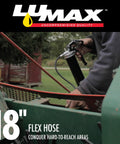Person using Heavy Duty Deluxe Pistol Grease Gun With 18 Inch Flex Hose One Hand Operation Universal Fit for equipment maintenance.