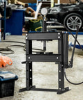 Beefy Hydraulic Shop Press 6/10/12/20 Ton H Frame With Adjustable Worktable For Metal Bending And Straightening Automotive Bearing Removal