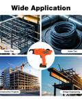 Electric Rebar Tier Gun 8mm To 34mm Automatic Tying Tool for construction, rebar ties, cable ties, and bridge engineering