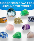 Dig Up 10 Real Gemstones Like A Boss Geologist With This Kid Friendly Gemstone Dig Kit Includes Amethyst Rose Quartz Pyrite Tigers Eye