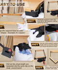 Instructions for using 23 Ft Variable Angle Band Clamp For Woodworking, Picture Frames, Barrels And Odd Shaped Pieces with vario clips