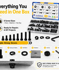 Massive M6 Screws Kit with 176 Pieces Including M6x8, M6x10, M6x12, M6x16, M6x20, M6x25, M6x30, M6x35mm Hex Socket Bolts