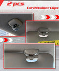 Car-installed Audi Inner Sun Visor Clips Two Pack Upgrade For A3 A4 A5 S3 S4 S5 TT Q3 Q5 And More Fits 10mm And 9mm Hole Sizes