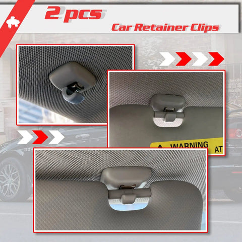Car-installed Audi Inner Sun Visor Clips Two Pack Upgrade For A3 A4 A5 S3 S4 S5 TT Q3 Q5 And More Fits 10mm And 9mm Hole Sizes